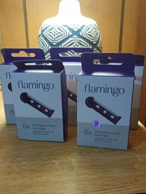Flamingo Dermaplane Razor Replacement Cartridges - Black
